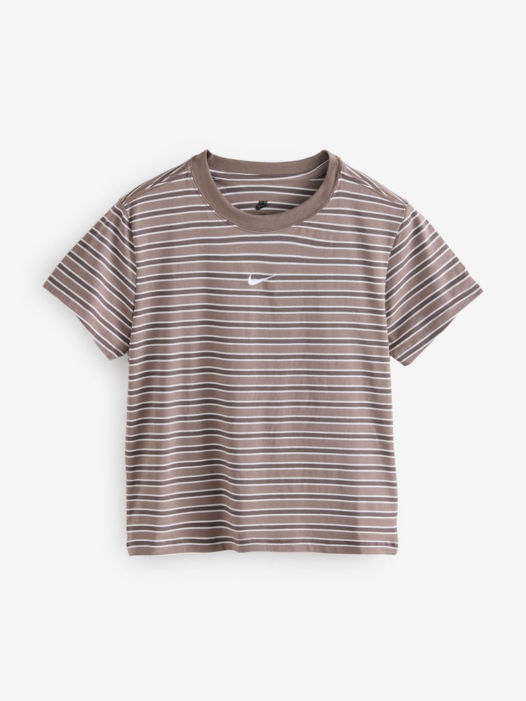 Neutral Brown Striped T-Shirt - Image 1 of 1
