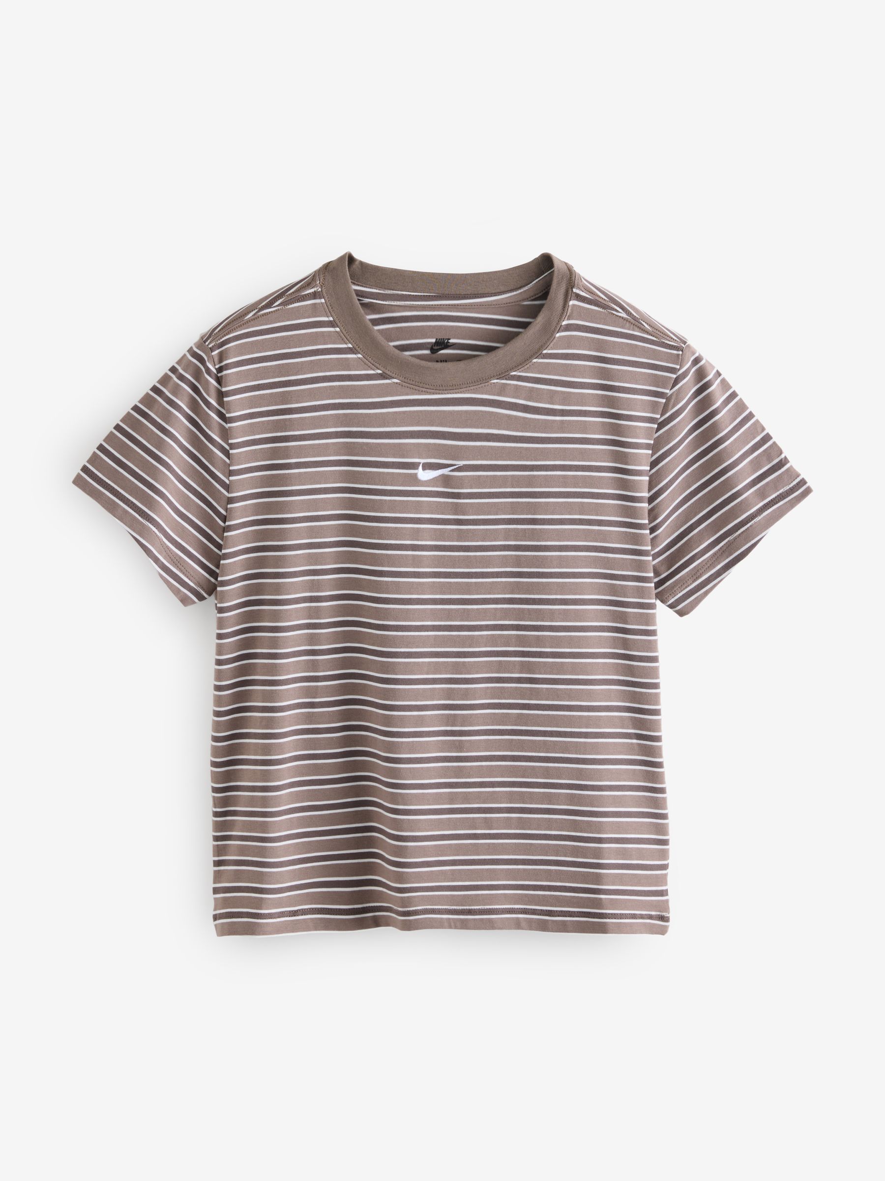 Buy Neutral Brown Striped T-Shirt from the Next UK online shop