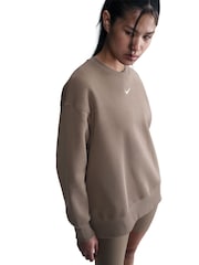 Nike Brass Oversized Phoenix Fleece Crew Neck Sweatshirt - Image 3 of 5