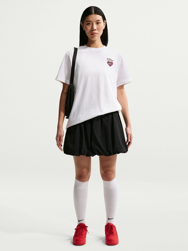 Nike White Heart Boxy T-Shirt - Image 1 of 6