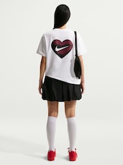 Nike White Heart Boxy T-Shirt - Image 3 of 6