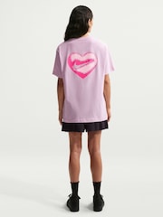Nike Pink Heart Boxy T-Shirt - Image 2 of 5