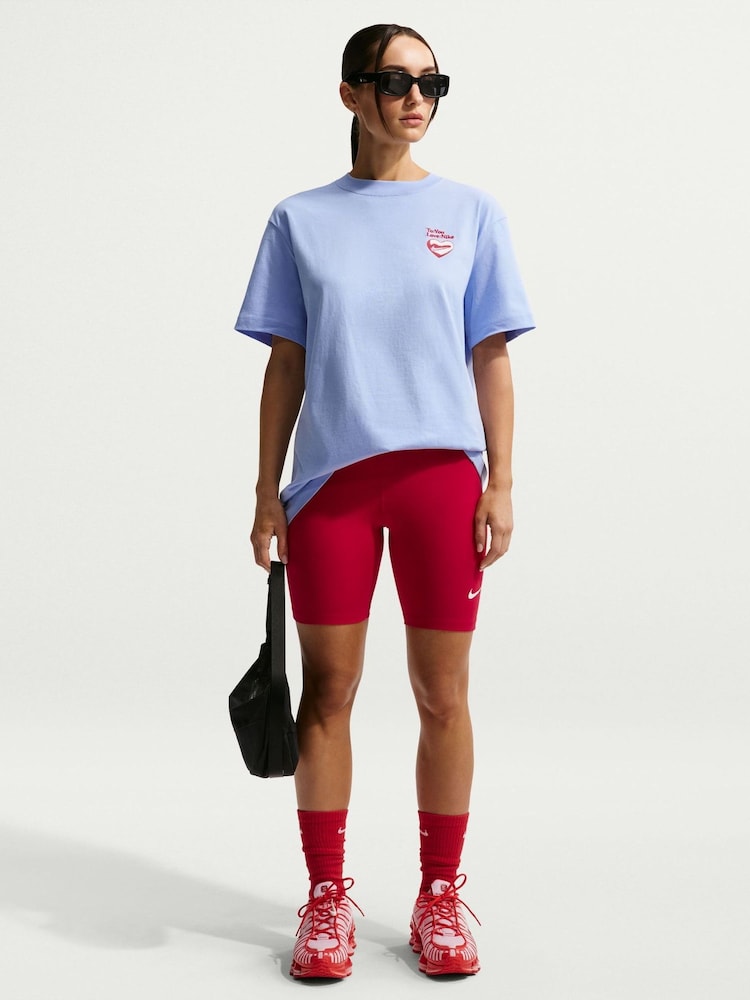 Nike Blue Heart Boxy T-Shirt - Image 2 of 5