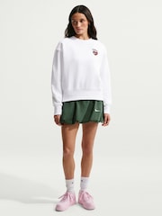 Nike White Heart Phoenix Fleece Crew Neck Jumper - Image 1 of 5