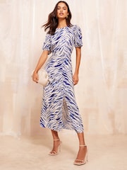 Friends Like These – Kurzarm-Midikleid mit Rüschchen - Bild 3 von 4