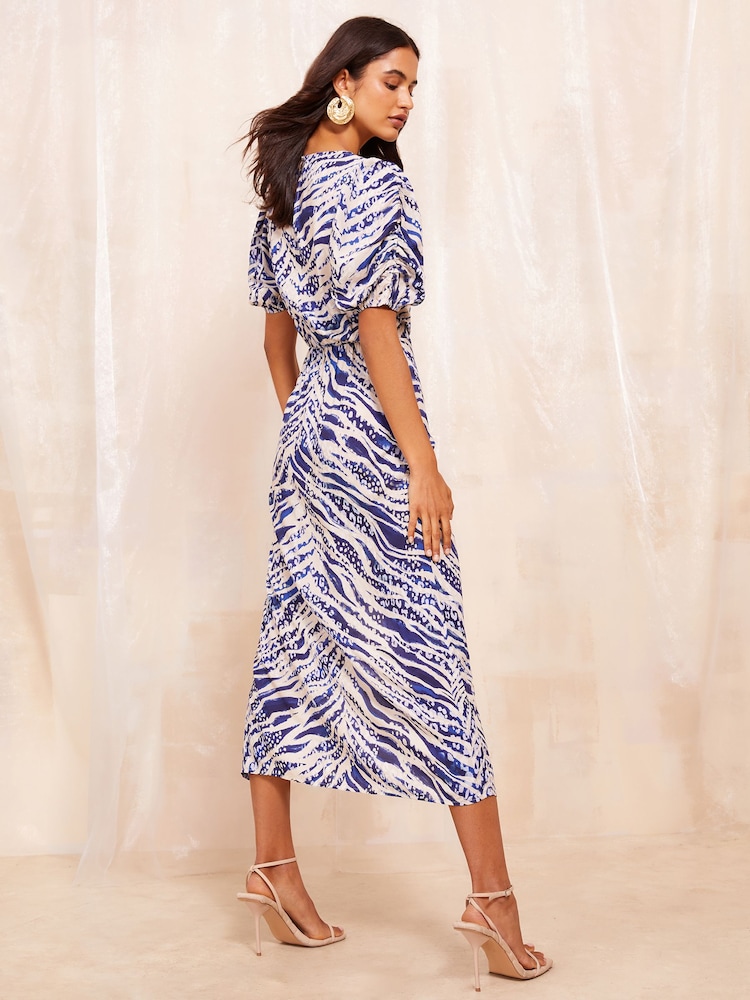 Friends Like These – Kurzarm-Midikleid mit Rüschchen - Bild 4 von 4