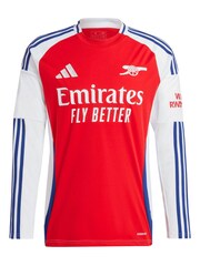 adidas Red Arsenal Home 2024-25 Long Sleeve Shirt - Image 2 of 3
