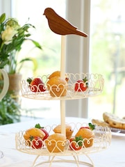 Garden Two Tier Bird Cake Stand by Dibor - Image 5 of 5