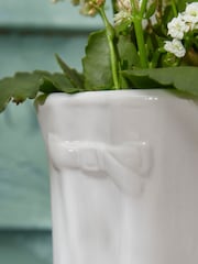 Large White Personalised Garden Welly Boots Planter by Dibor - Image 3 of 5