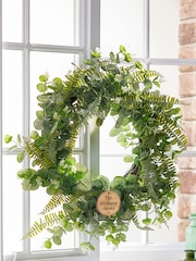 Botanical Bounty Evergreen Garden Wreath by Dibor - Image 1 of 5