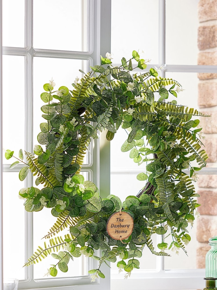 Botanical Bounty Evergreen Garden Wreath by Dibor - Image 1 of 5