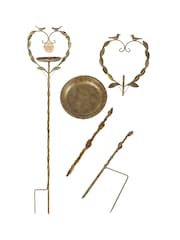Standing Heart Garden Bird Dish by Dibor - Image 2 of 5