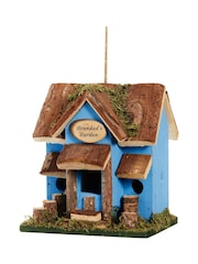 Blue Wooden Garden Bird House by Dibor - Image 2 of 4