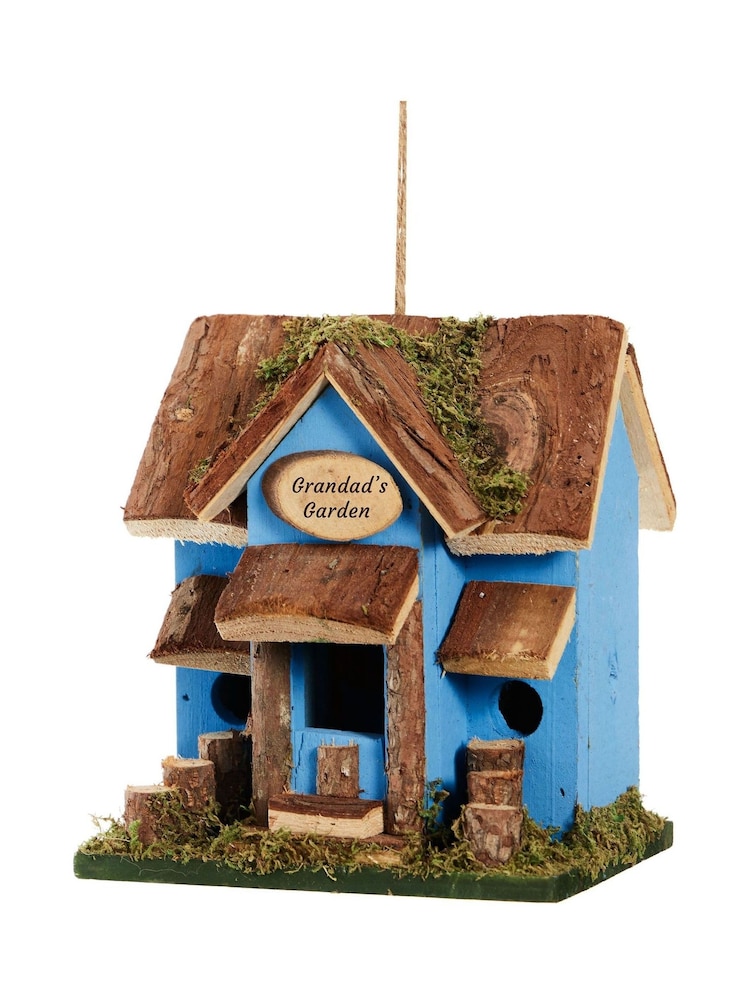 Blue Wooden Garden Bird House by Dibor - Image 2 of 4