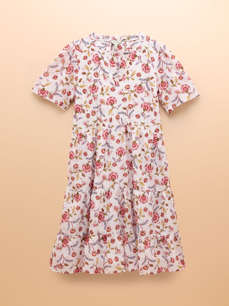 Provence Floral - Joules Ariella Cotton Tiered Dress - Bild 10 von 10 Provence Floral - Joules Ariella Cotton Tiered Dress - Bild 10 von 10
