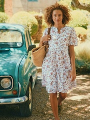 Joules Ariella Provence Floral Cotton Tiered Dress - Image 2 of 10