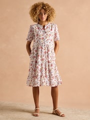 Joules Ariella Provence Floral Cotton Tiered Dress - Image 3 of 10