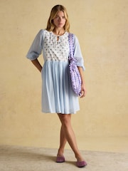 Joules Nelly Multi Tie Front Dress - Image 8 of 9