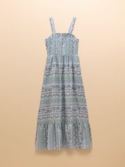 Joules Mabel Blue Smocked Sundress - Image 10 of 10