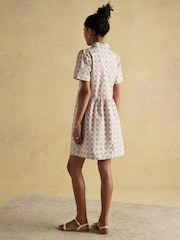 Joules Martha Pink/Green Short Shirt Dress - Image 2 of 8