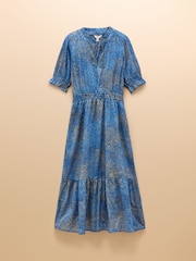 Joules Larissa Blue Textured Sundress - Image 8 of 8