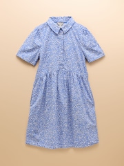 Joules Martha Blue Short Shirt Dress - Image 8 of 8