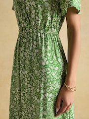 Joules Adele Green Wrap Dress - Image 4 of 8