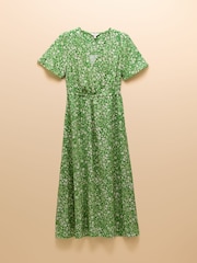 Joules Adele Green Wrap Dress - Image 8 of 8