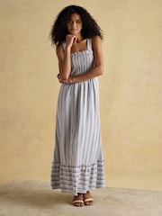 Joules Mabel Multi Smocked Sundress - Image 7 of 8