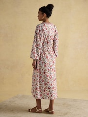 Joules Elise Long Sleeve Cotton Midi Dress - Imagen 2 de 10