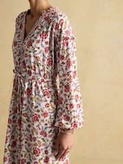 Joules Elise Long Sleeve Cotton Midi Dress - Imagen 8 de 10