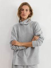 Reiss Hattie Cotton-Blend Roll-Neck Lounge Top - Bilde 5 av 7