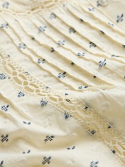 FatFace Cream Fern 100% Cotton Embroidered Blouse - Image 7 of 7