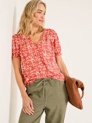 FatFace Burnt Orange Jade Blouse - Image 1 of 9