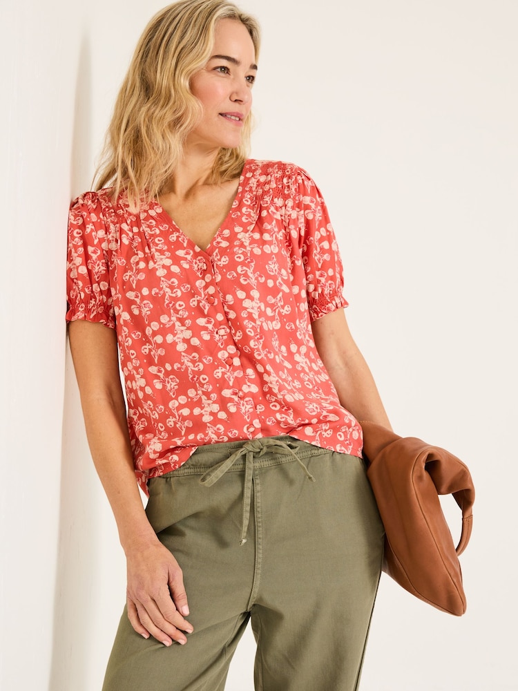 FatFace Burnt Orange Jade Blouse - Image 1 of 9