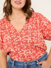 FatFace Burnt Orange Jade Blouse - Image 6 of 9