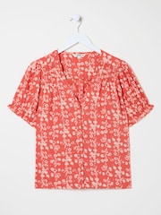 FatFace Burnt Orange Jade Blouse - Image 9 of 9