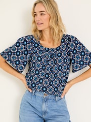 FatFace Kyro Indigo Blue Blouse - Image 1 of 7