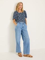 FatFace Kyro Indigo Blue Blouse - Image 3 of 7