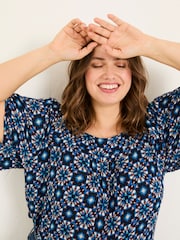 FatFace Kyro Indigo Blue Blouse - Image 6 of 7