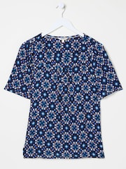 FatFace Kyro Indigo Blue Blouse - Image 7 of 7