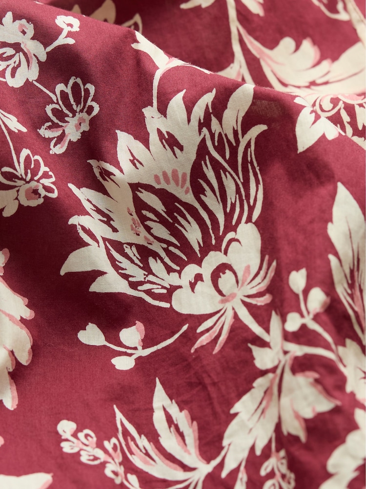 FatFace Burgundy Red 100% Cotton Sandy Blouse - Image 11 of 11