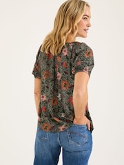 FatFace Black Floral Tayana Blouse - Image 2 of 9