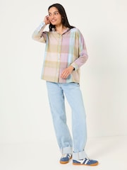 FatFace Bessie Multi 100% Cotton Check Shirt - Image 3 of 6