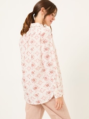 FatFace Olivia Ivory Printed 100% Cotton Long Sleeve Shirt - Image 2 of 9