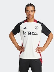 adidas White/Black Manchester United Tiro 24 Training Jersey - Image 1 of 8