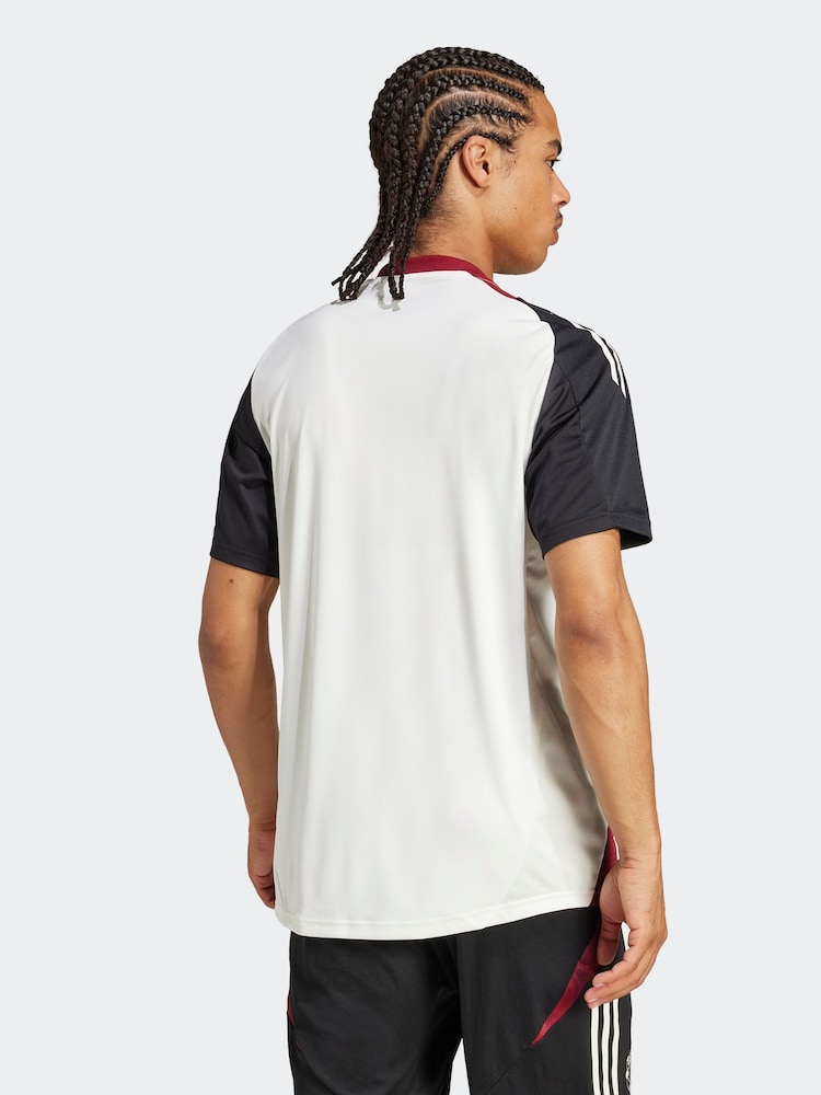 adidas White/Black Manchester United Tiro 24 Training Jersey - Image 2 of 8
