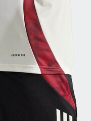 adidas White/Black Manchester United Tiro 24 Training Jersey - Image 4 of 8