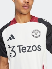adidas White/Black Manchester United Tiro 24 Training Jersey - Image 5 of 8