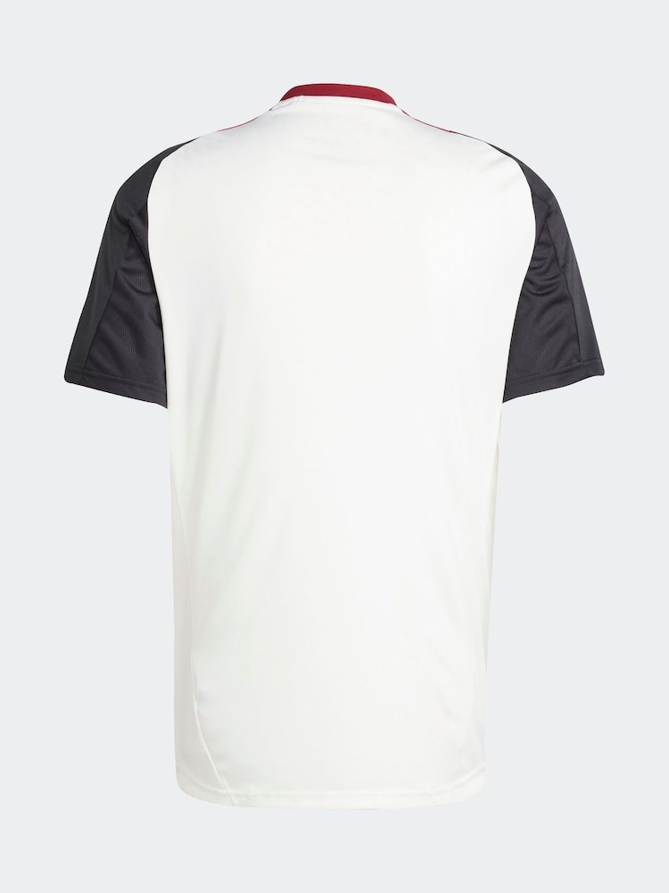 adidas White/Black Manchester United Tiro 24 Training Jersey - Image 8 of 8